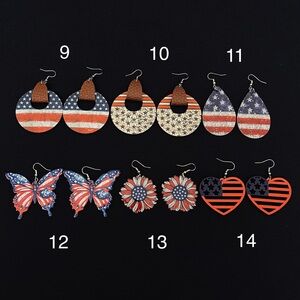 Patriotic Dangle Earring 9 - 14